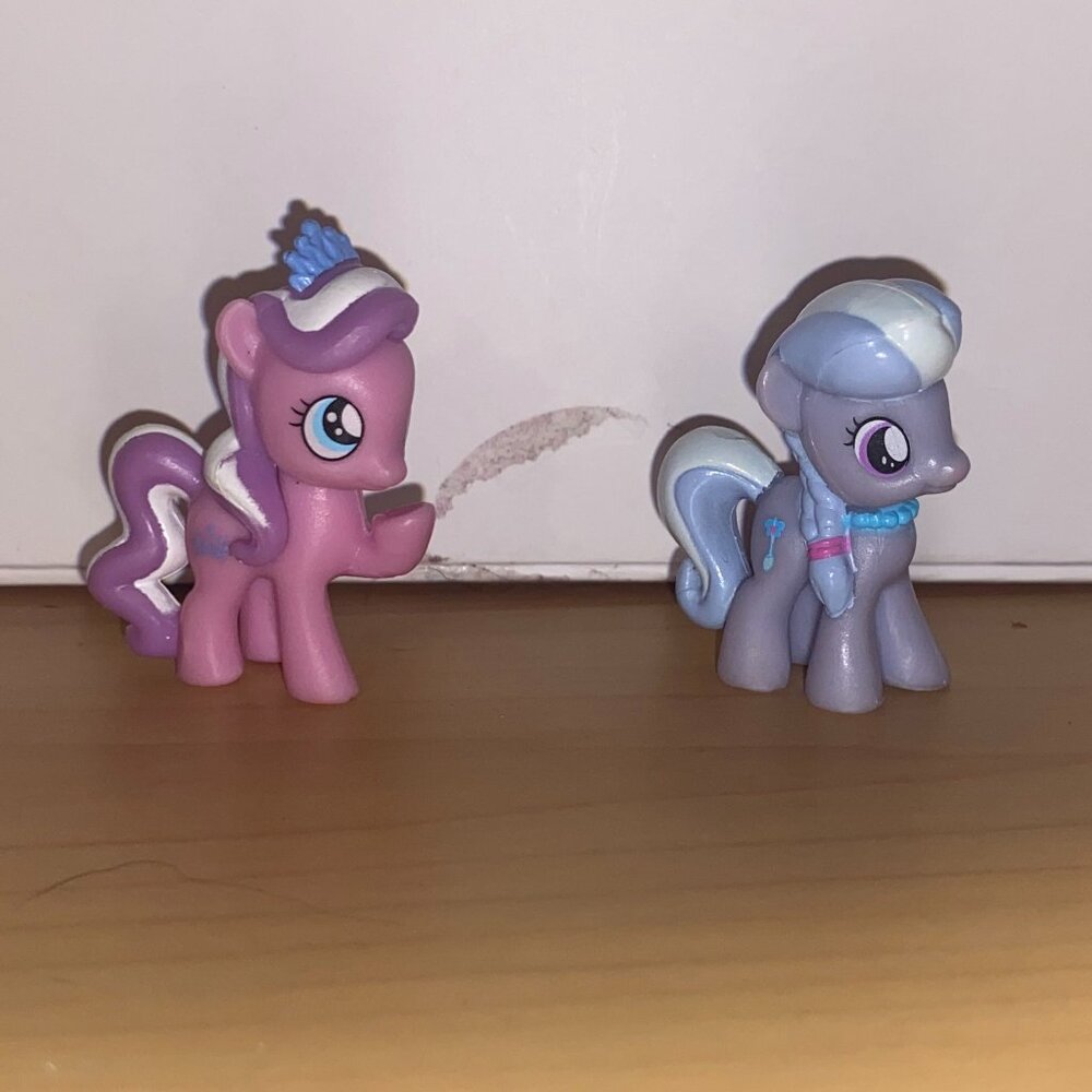 My Little Pony Blind Bag Figures: Diamond Tiara and Silver Spoon
